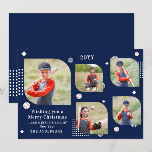 Personalizados Baseball Natal 5 Foto Família