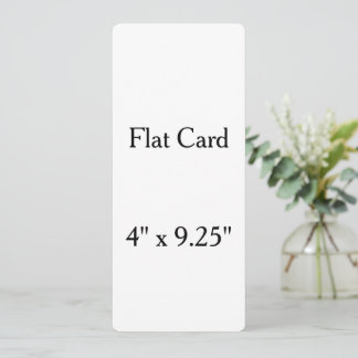personalizar4" x 9,25" Cartão Plano Arredondado