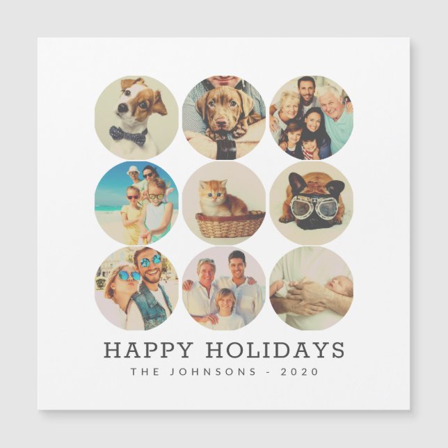 Personalizar 9 Fotos, Família Moderna e Memórias d (Frente)