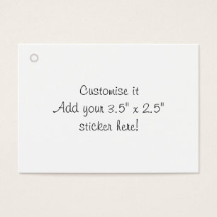 Personalizar a etiqueta de presente do vazio