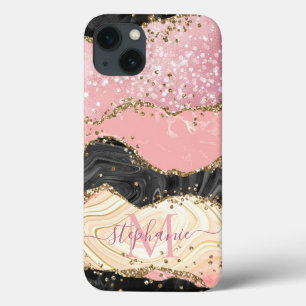 Personalizar a Glitter Dourada do brilho cor-de-ro