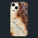 Personalizar a textura Legal de metal enferrujado<br><div class="desc">Personalize a Legal textura de metal enferrujado e castanho,  capas de iphone de mate-Mate. Capa de telefone única com presente para homens com fotografia de um metal enferrujado castanho e bege. Roubado,  áspero,  com tempo,  velho metal apodrecendo do exterior.</div>