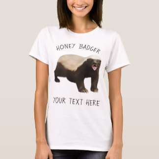 Personalizar Camisa Engraçada De Mel Badger