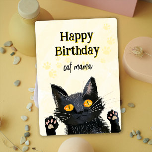 Personalizar Cartão de Aniversário Feliz de Gato P