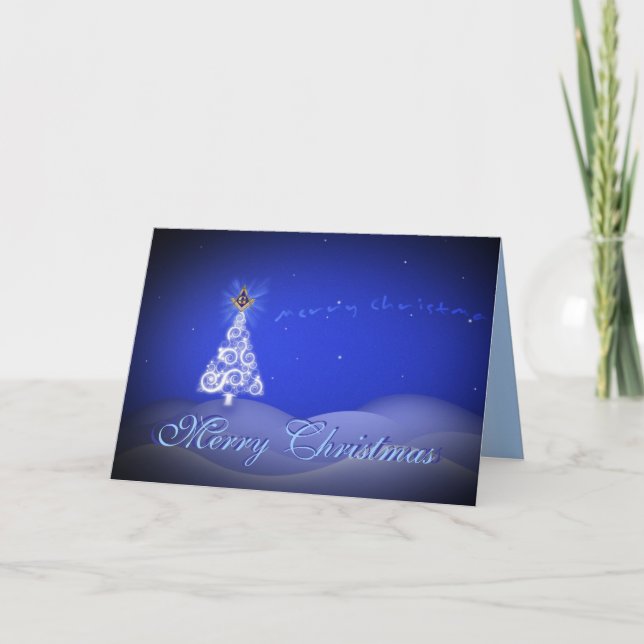 Personalizar Cartões de natal Masônicos (Frente)