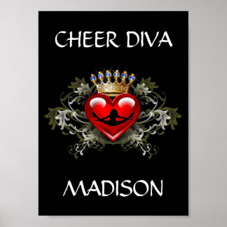 PERSONALIZAR CHEER DIVA POSTER