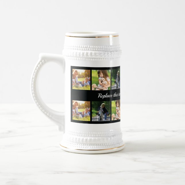 Personalizar colagem de fotos e caneca de cerveja  (Esquerda)