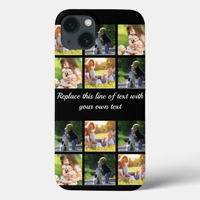 Personalizar colagem de fotos e texto Case-Mate iP (Verso)