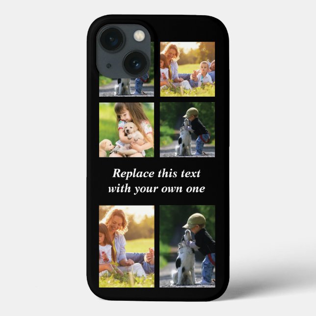 Personalizar colagem de fotos e texto Case-Mate iP (Verso)