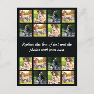 Personalizar coleção de fotos e anúncio de text