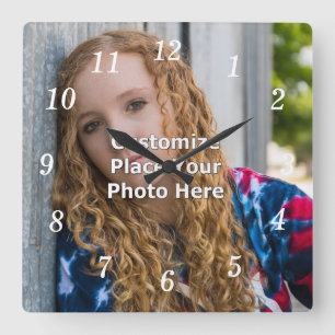 Personalizar com seu relógio de parede fotográfica