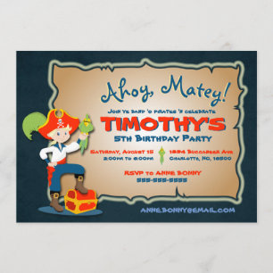 Personalizar Convite de Aniversário para Piratas B