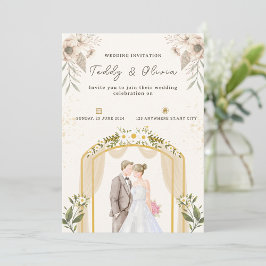 Personalizar Convite para Casamento Floral