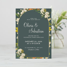 Personalizar Convite para Casamento Floral