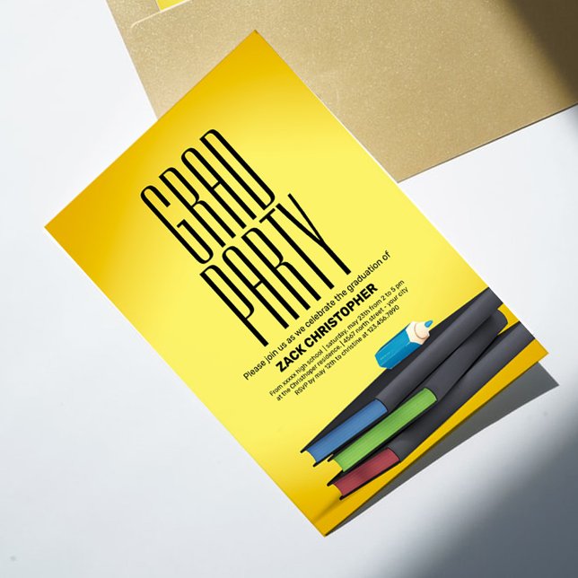 Personalizar convite para festa de formatura de ri (Criador carregado)