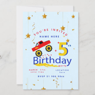 Personalizar convites de aniversário de caminhonei