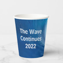 Personalizar Copas de Papel do Blue Wave Election 