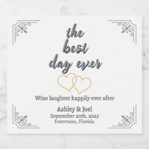 Personalizar Corações de Champanhe do Ensaio de Ca