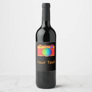 Personalizar Design de Câmera Etiqueta de Vinho Pr