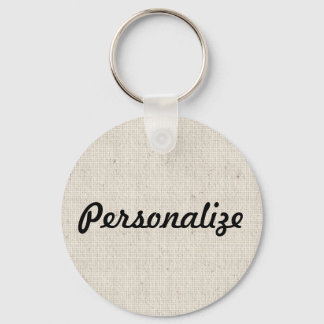 Personalizar esta Chaveiro de aparência de linen