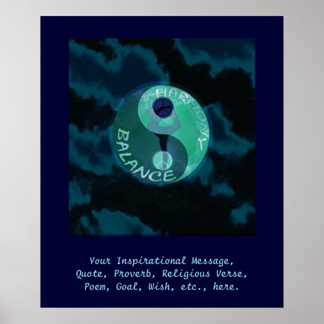 Personalizar este Poster - Harmonia e Equilíbrio (Frente)