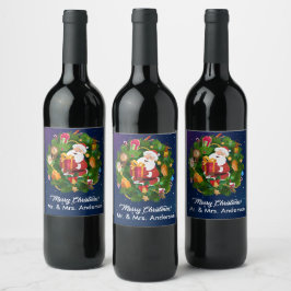 Personalizar Etiqueta de Vinho Natal Feliz Papai N