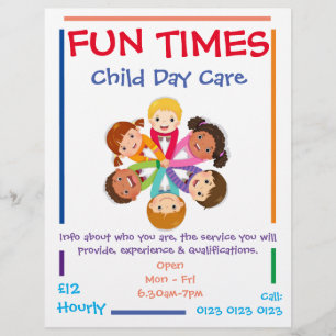 Personalizar folheto de creche