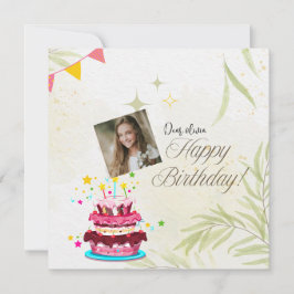 Personalizar foto Imagem de desejos de Aniversário