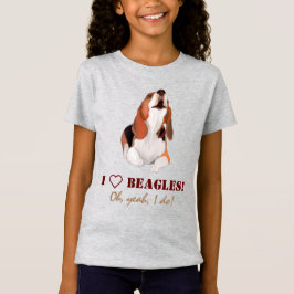 Personalizar I Love Beagles T-Shirt