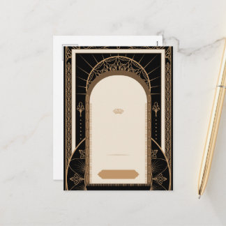 PERSONALIZAR: Modelo de Cartão Postal Estilo Art D