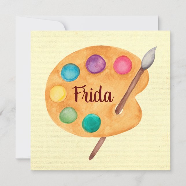 Personalizar NOME do Artista - Cartão de professor (Frente)