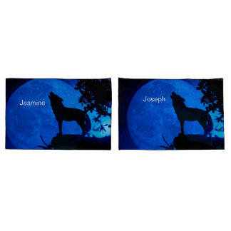 personalizar nomes wolf Pillowcase