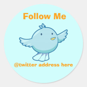 Personalizar o adesivo do Twitter