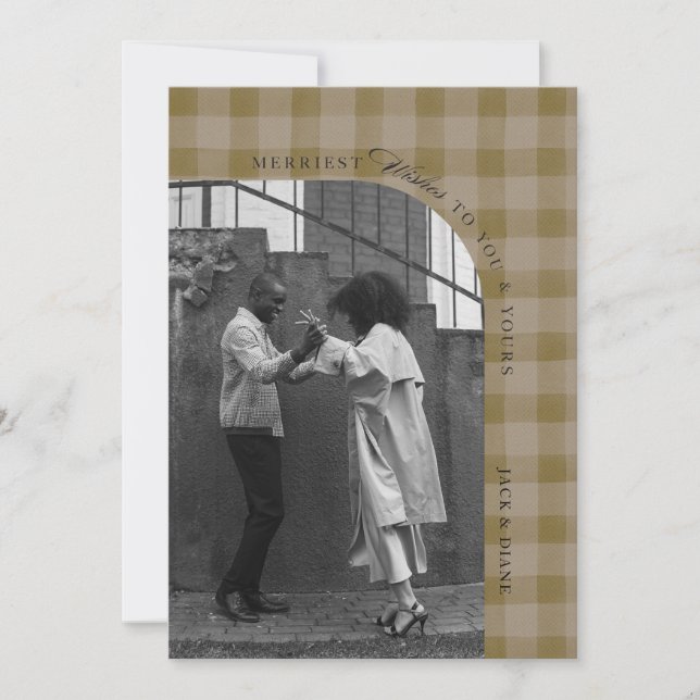 Personalizar o Cartão com fotos de Feriado de Xadr (Frente)