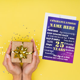 Personalizar o Cartão de Recuperação de 12 Etapas 