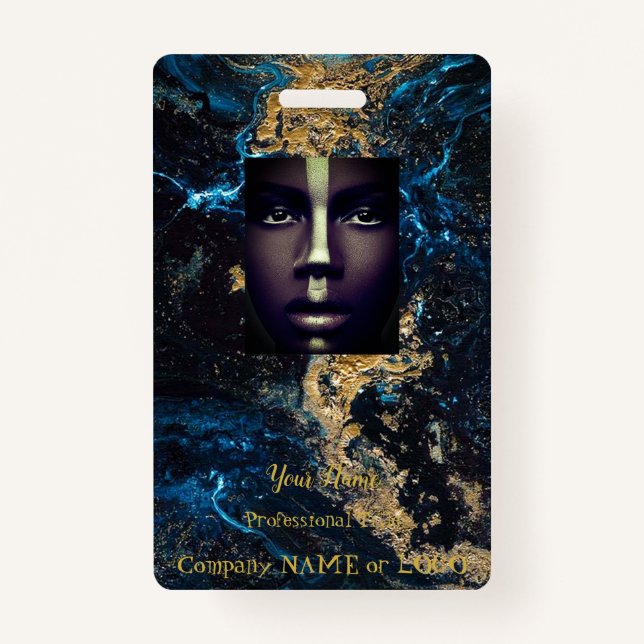 Personalizar o Crachá Dourado Nome de etiqueta MAR (Frente)