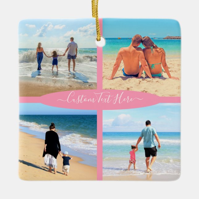 Personalizar o Enfeites de natal de Texto da Colag (Frente)