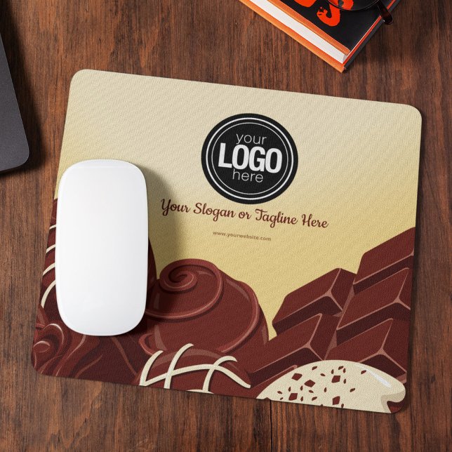 Personalizar o Mousepad de Negócios de Chocolate M (Criador carregado)