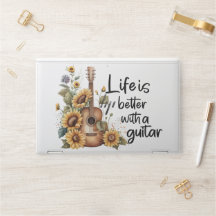 Personalizar o nome do violão com girassol