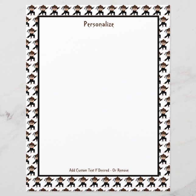 Personalizar o pequeno guerreiro Ninja (Frente)