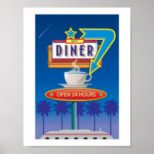 Personalizar o Poster do Diner Retroativo - 50 do 