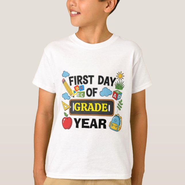 Personalizar o primeiro dia da camisa da escola -  (Frente)