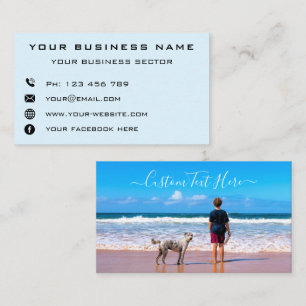 Personalizar o seu Cartão de visita de Fotografias