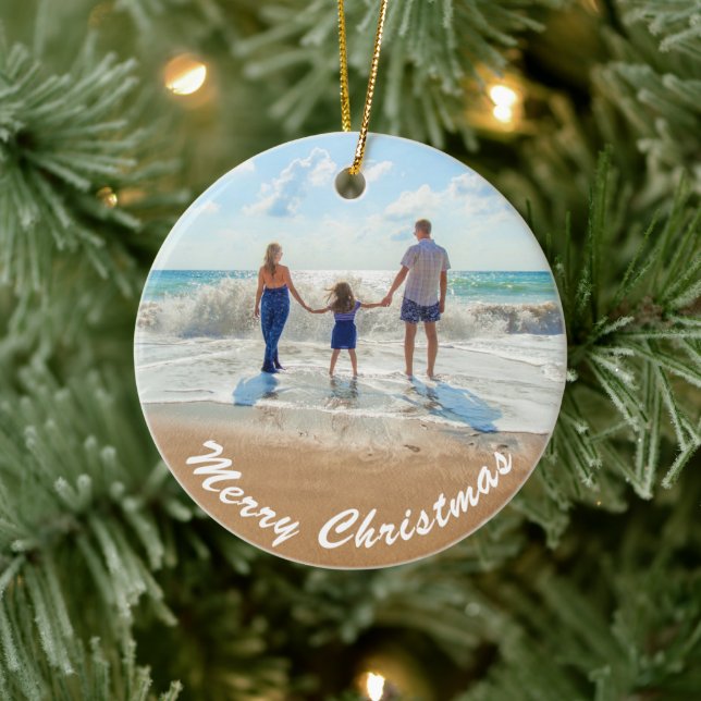 Personalizar o seu Enfeites de natal de Fotografia (Árvore)