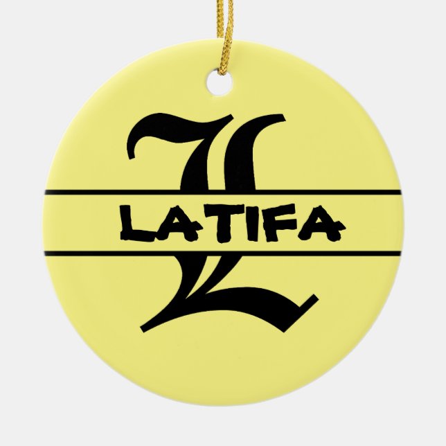 Personalizar ornamento da Carta de Nome (Frente)