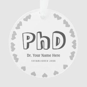 Personalizar Ornamento de Graduação de PhD