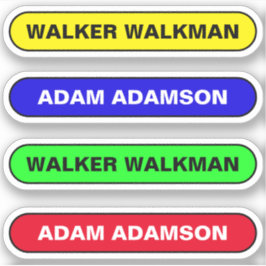 Personalizar os meus Nomes de etiqueta - Adesivos