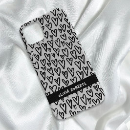 Personalizar padrão do na moda Black e White Heart