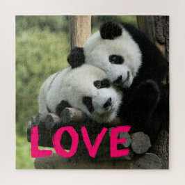 Personalizar Quebra-cabeça Casal Panda