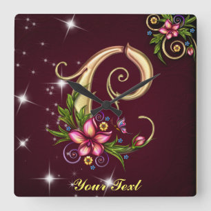 Personalizar relógio de parede C do Monograma